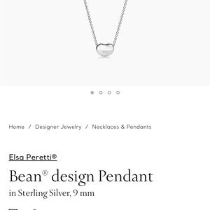 Tiffany bean necklace